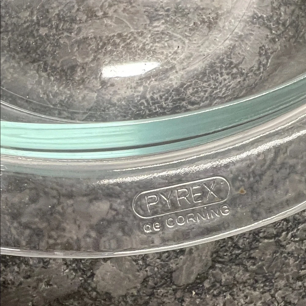 Pyrex FRANCE Clear Glass Baking Dish with Handles #457 2qt